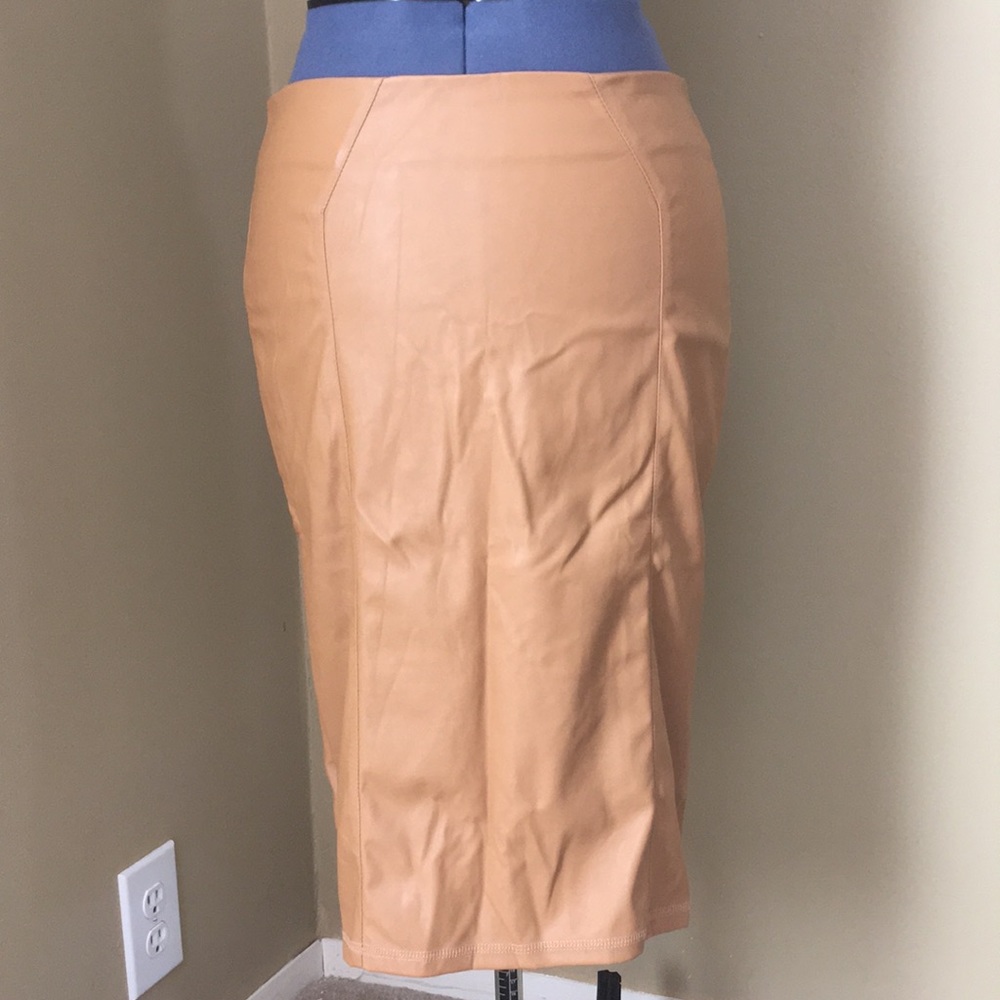 Kosher Casual Faux Leather Pencil Skirt NWT S